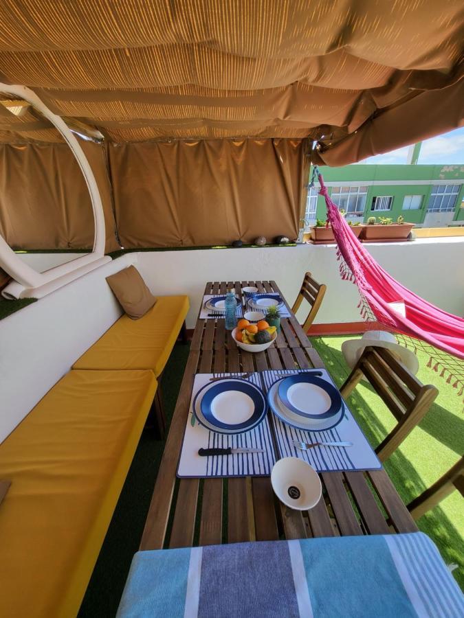 Apartamento Calandria Confital Para 8 Con Terraza Y Bbq Proxima Playa ลาสปัลมาส เด กรานคานาเรีย ภายนอก รูปภาพ